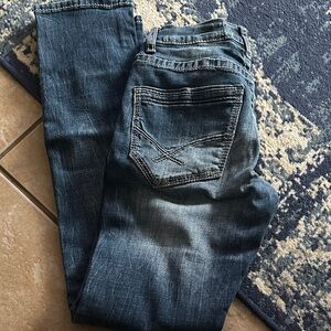 BKE Dark Blue Straight Leg Jeans